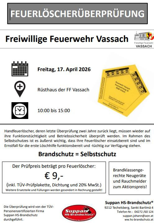 Feuerlöscherüberprüfung 2026