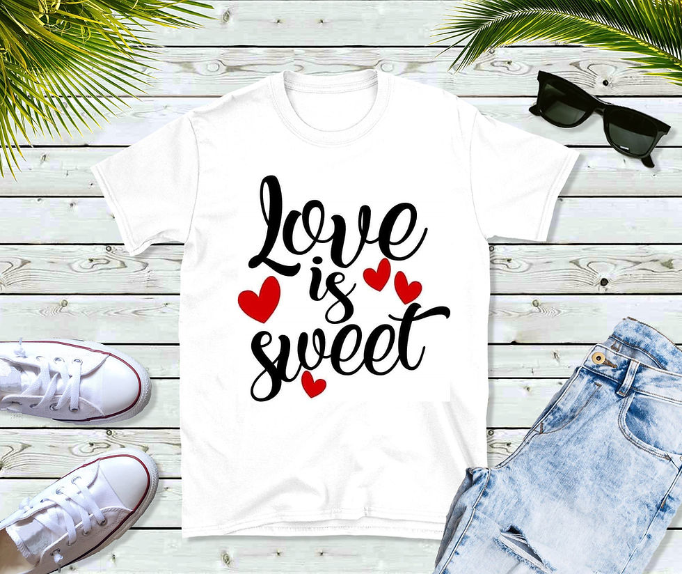 Valentine T-Shirt "Love is Sweet"