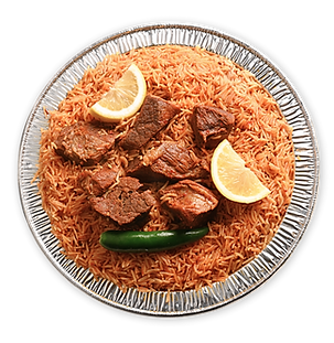 لحم مطهي على الطريقة الخاصة في مطاعم ماما غزيل في الحرم بمكة، يقدم مع الأرز أو الخبز، يتميز بنكهته الغنية وطراوته، ويُعد خيار