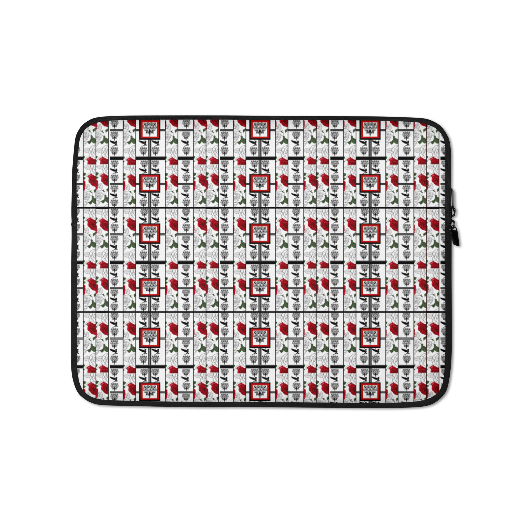 Black and Red Rose Laptop Sleeve
