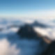 Panoramic view of mountain peak above the clouds as a back drop for the Bible scripture from the book of Psalms (Psalm 119:30 NKJV)