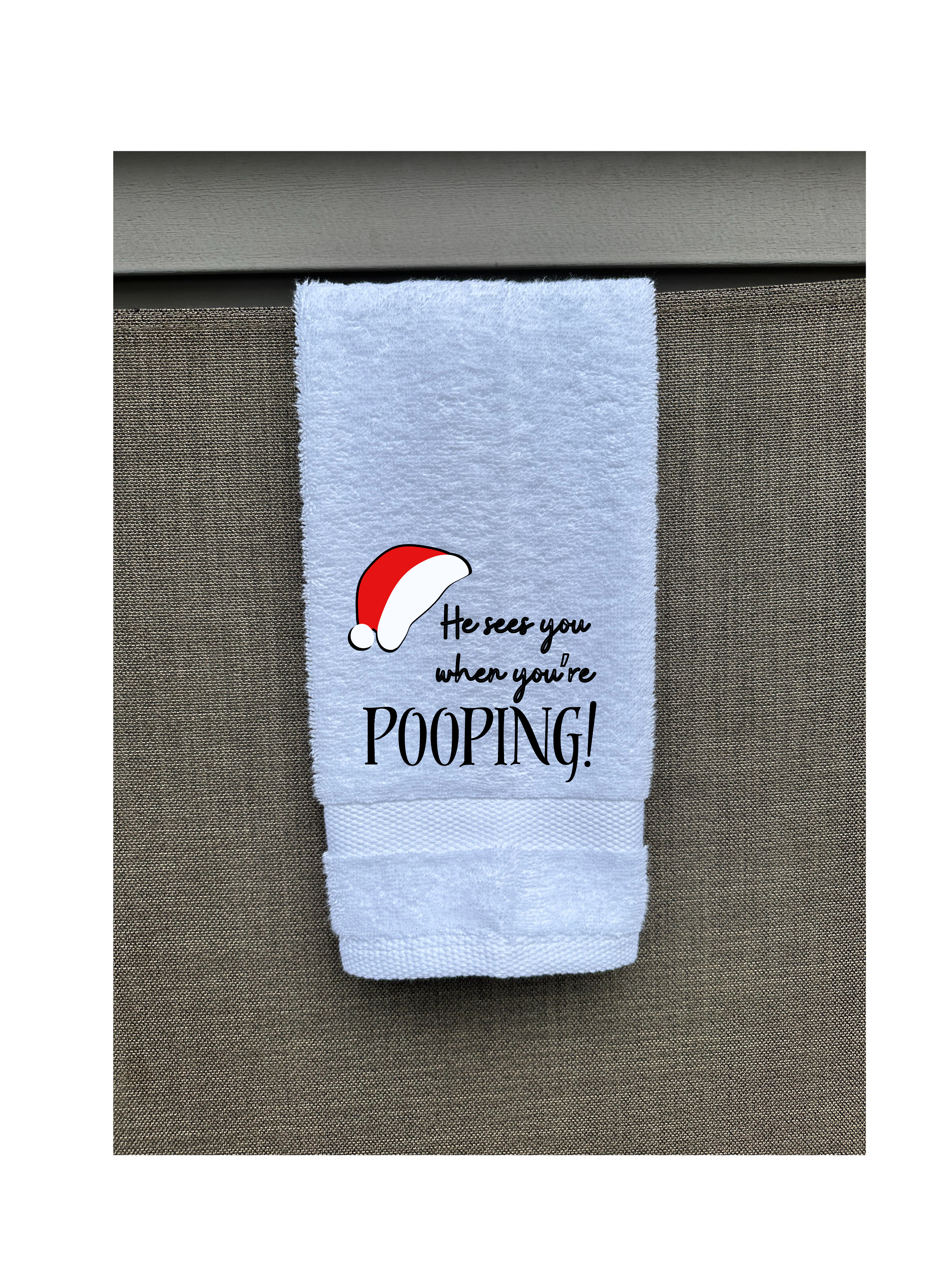 Bathroom Hand Towel - He sees you...