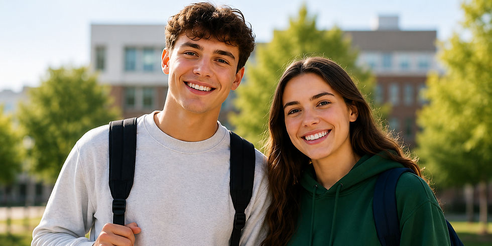 two students who have just had a menb vaccine