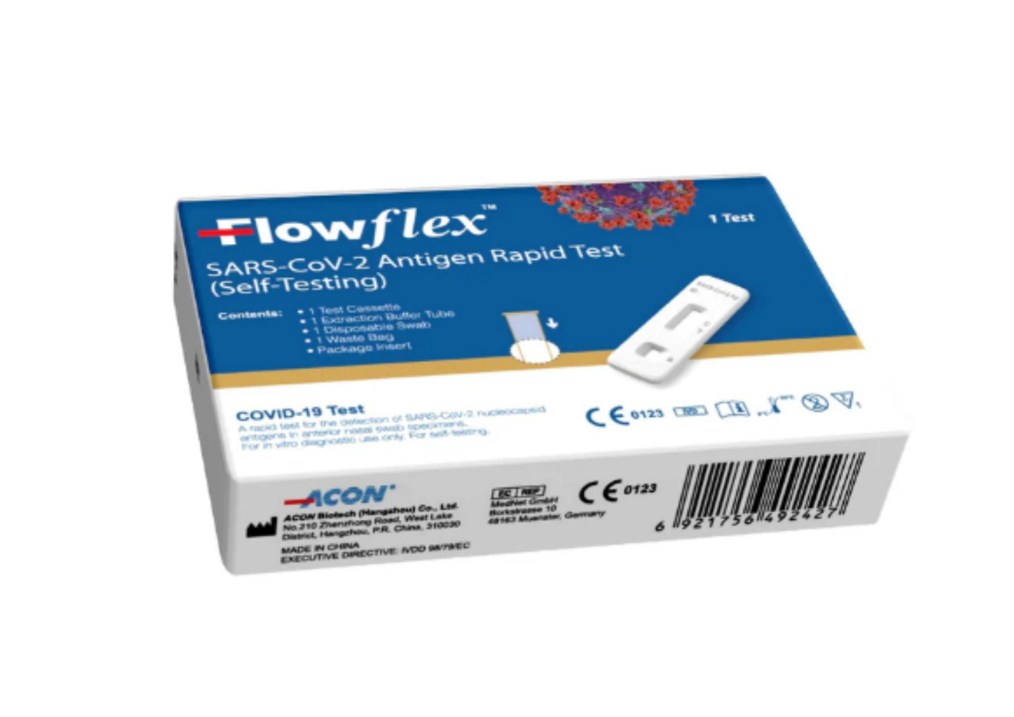 Flowflex SARS-CoV-2 Antigen Rapid Test (Self-Testing)