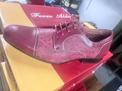 aldo red dress shoes Ferro Aldo Wine Casual-Dress Shoes