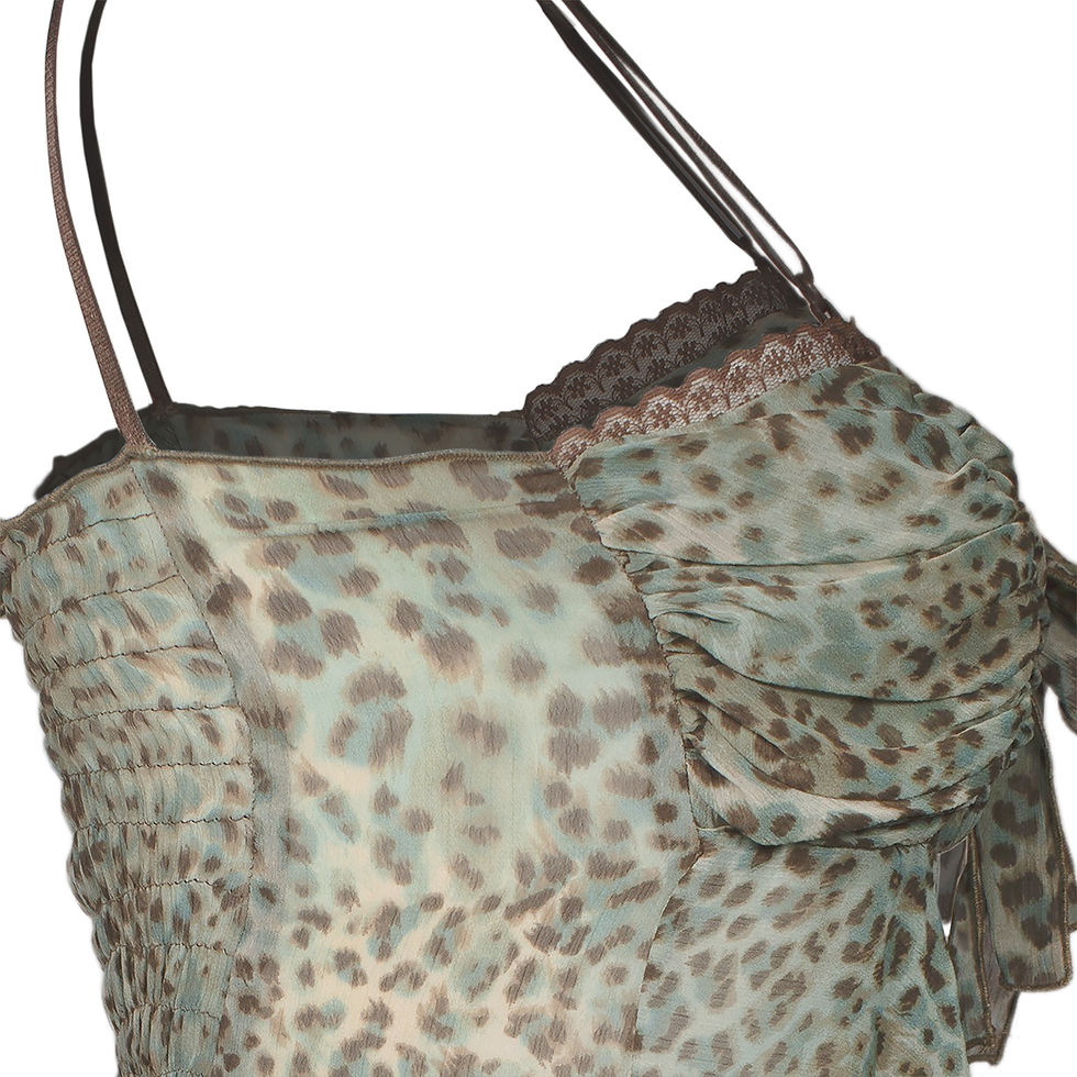 Miniatura: Top Blusa Lencera Leopard