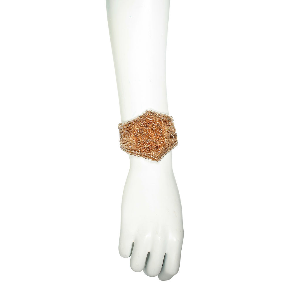 Miniatura: Brazalete Clasp Tejido Cuentas cristal