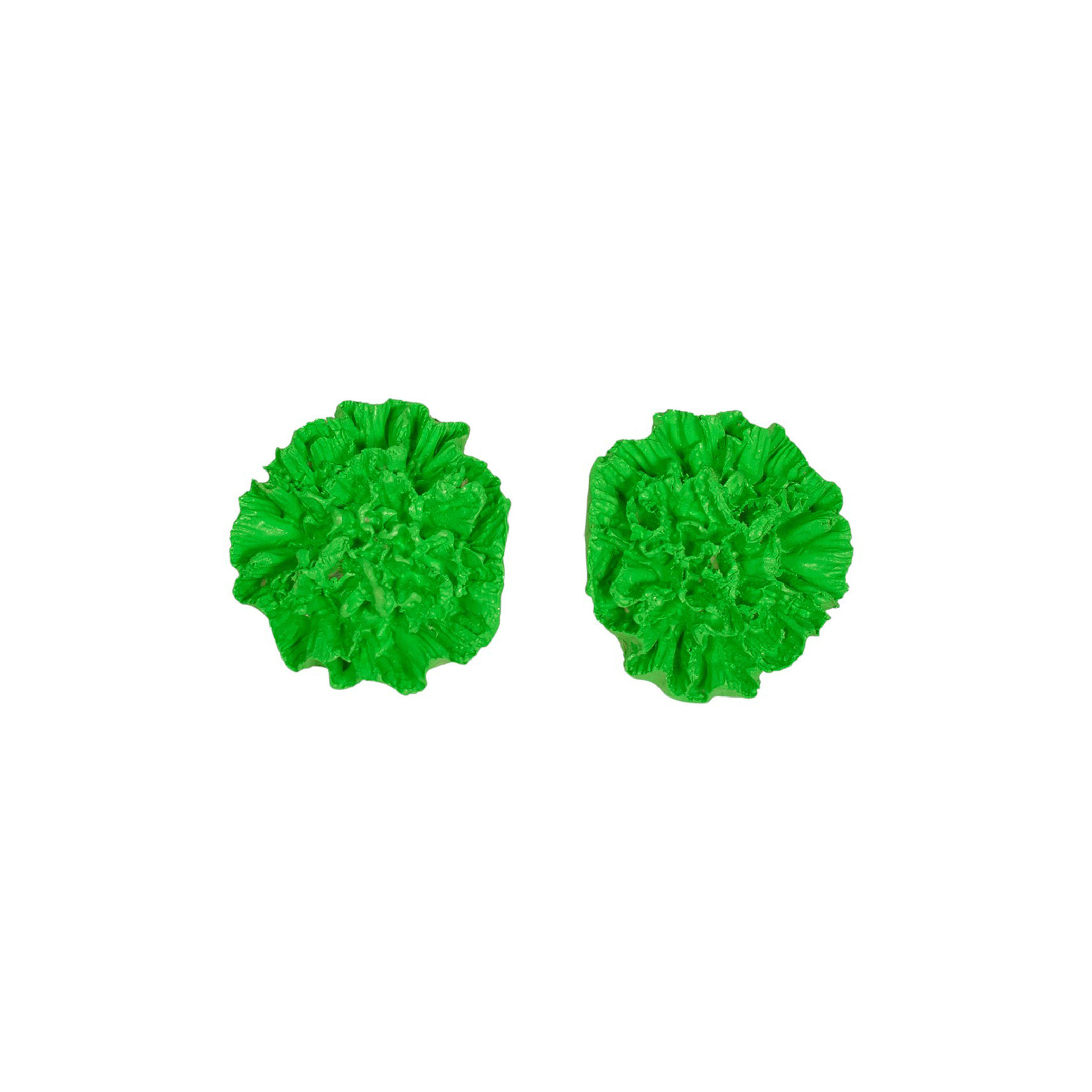 Pendientes Flores SPUMA CRAVO Verde neon