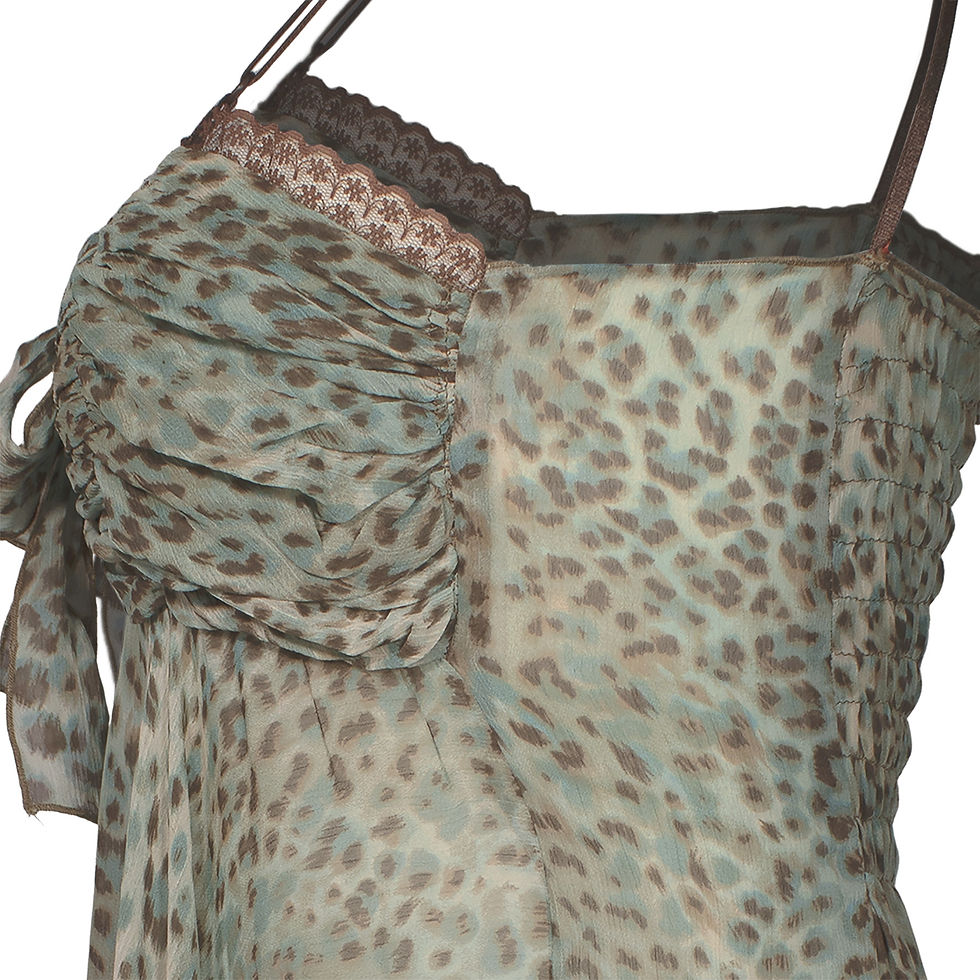 Miniatura: Top Blusa Lencera Leopard