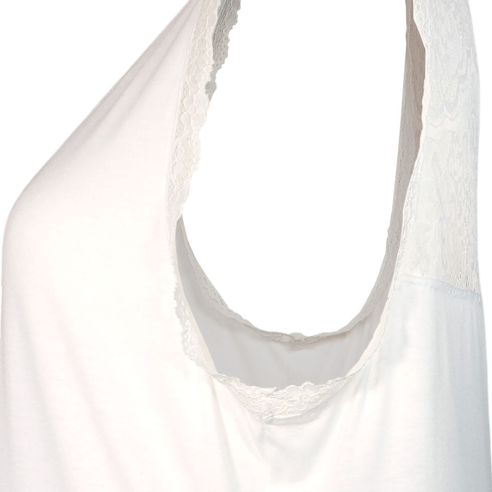 Miniatura: Tank Top con Encaje Blanco