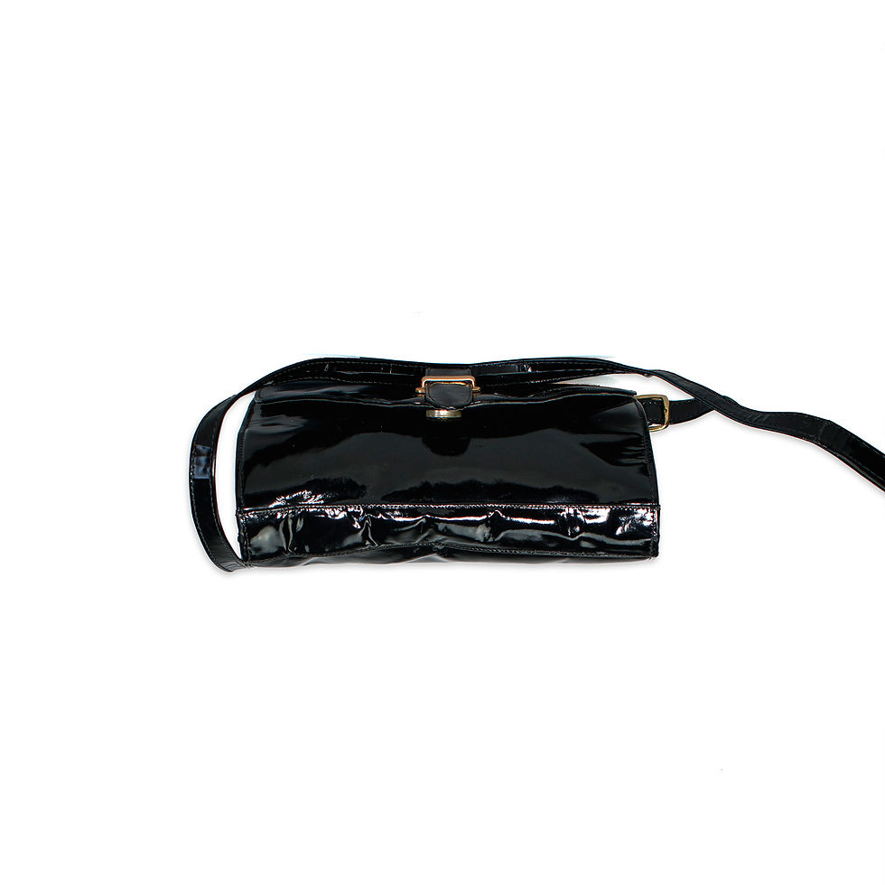 Miniatura: Bolso Flap charol, vintage 60s