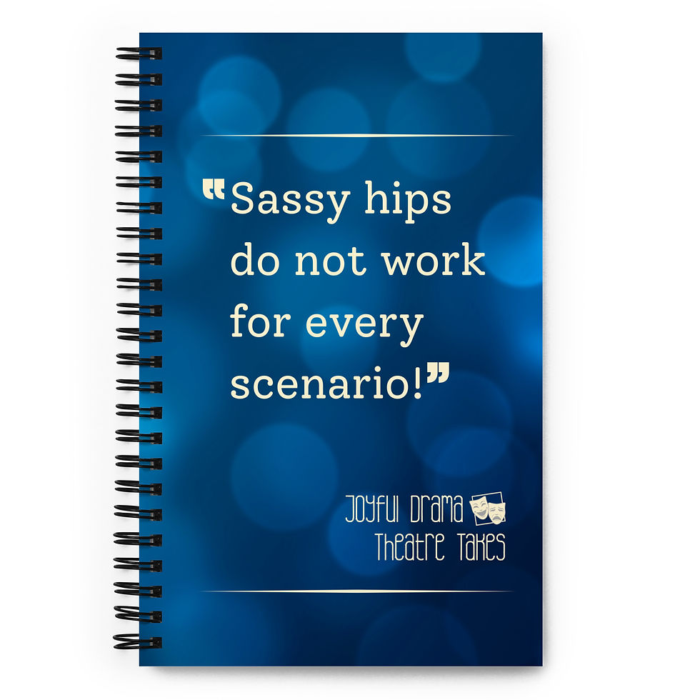 Note-Able Notebook: "Sassy hips do not work for every scenario." (Dark Cover)