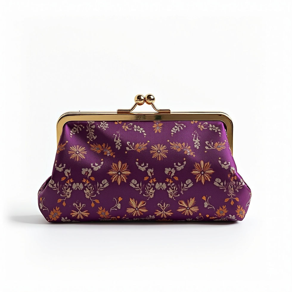 Ornate Brocade Clutch