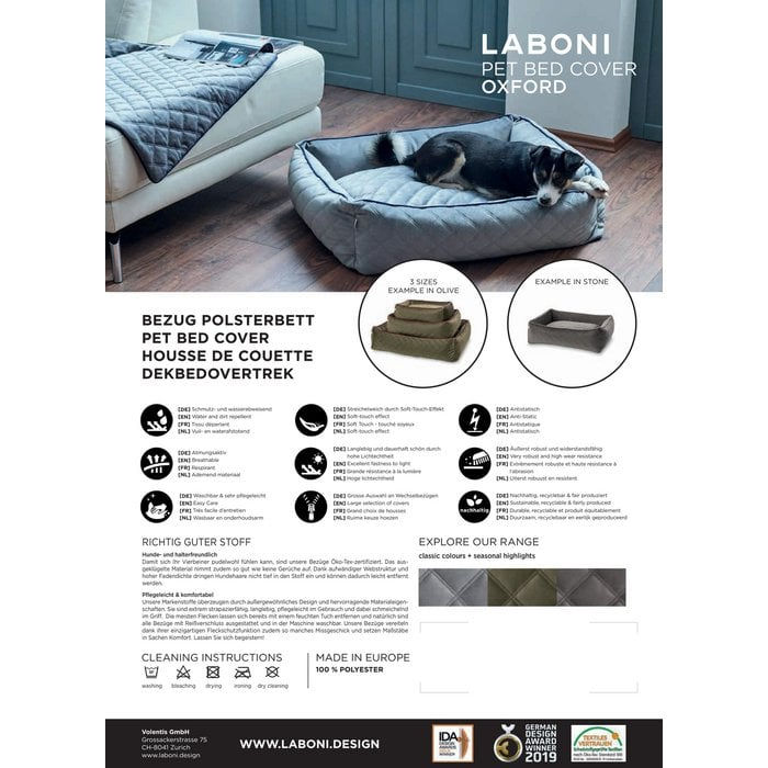 Miniaturbild: CLASSIC Hundebett  OXFORD - Stone