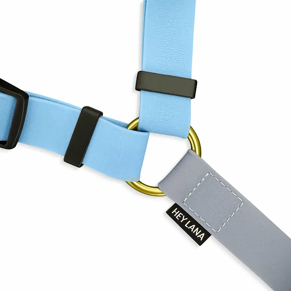 Miniaturbild: HEY LANA Führgeschirr Outdoor Flex Taupe/Blau