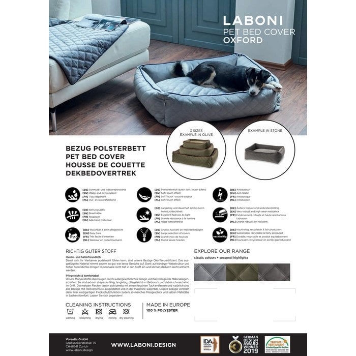 Miniaturbild: CLASSIC Hundebett  OXFORD - Grey