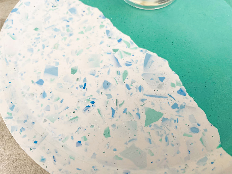Thumbnail: Seafoam Terrazzo Coffee Table Tray