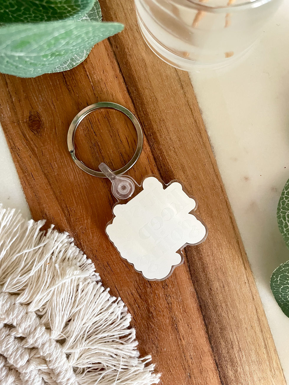 Thumbnail: Just Keep Going Keyring