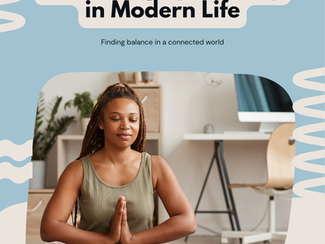 Finding balance in a connected world.