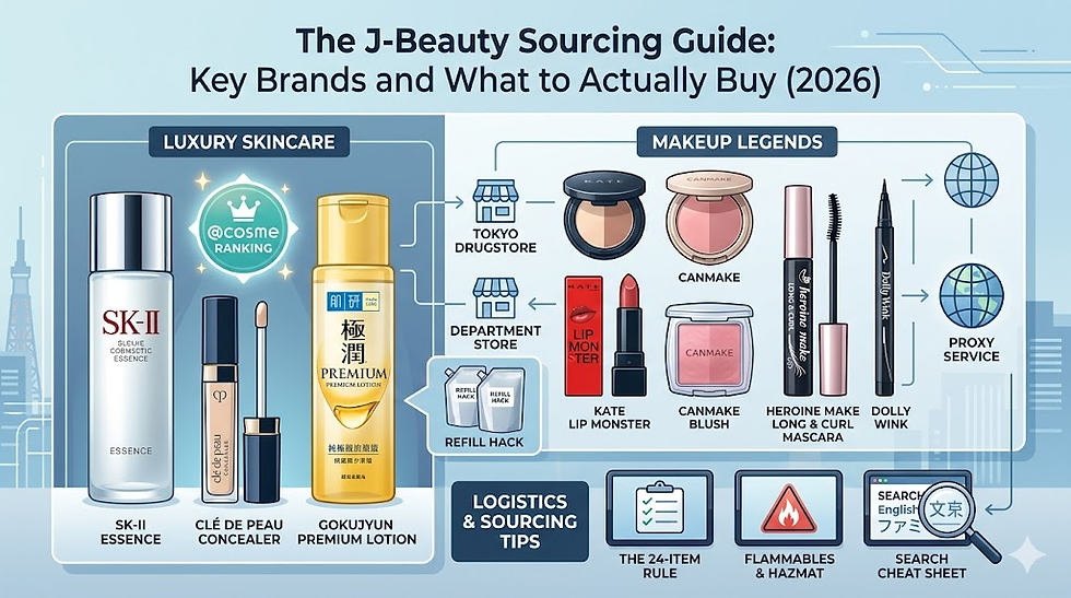 The J-Beauty Sourcing Guide: Key Brands and What to Actually Buy