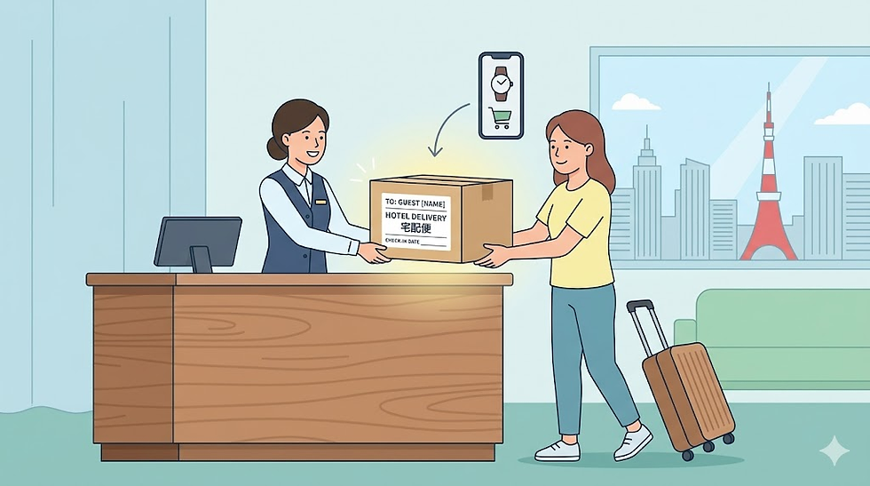Services that support hotel delivery in Japan