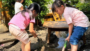 スコップを使いこなす年長