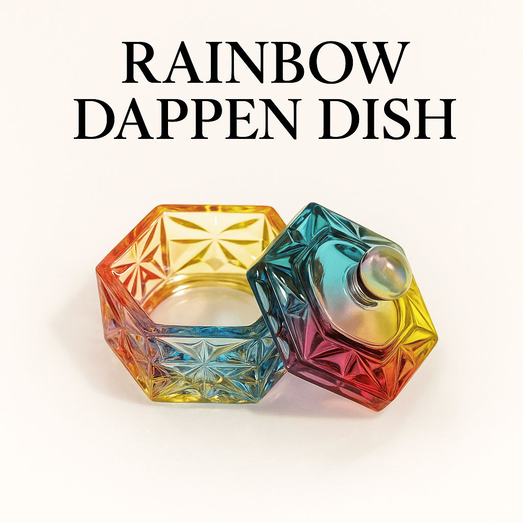 Dappen Dish Rainbow Colour | Hexagon Shape