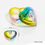 Thumbnail: Dappen Dish Rainbow Colour | Heart Shape