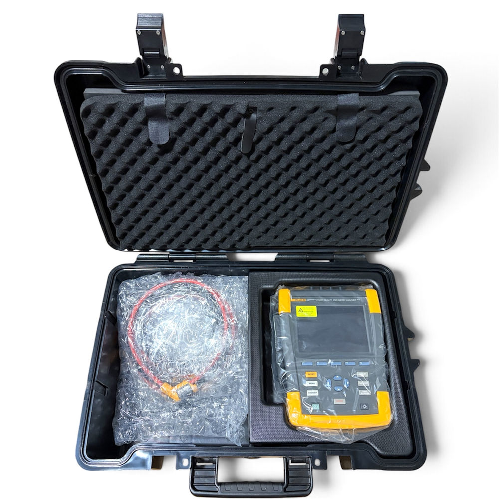 Fluke 437-II Netzqualitäts- und Energieanalysator 400 Hz mit 4 Flex-Stromzangen