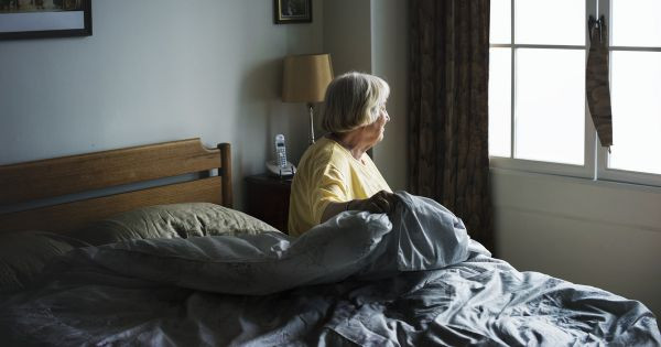Senior Citizen in bed