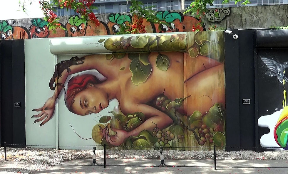 Woman in Garden Artwork