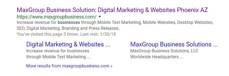 MaxGroup Meta Description Tag