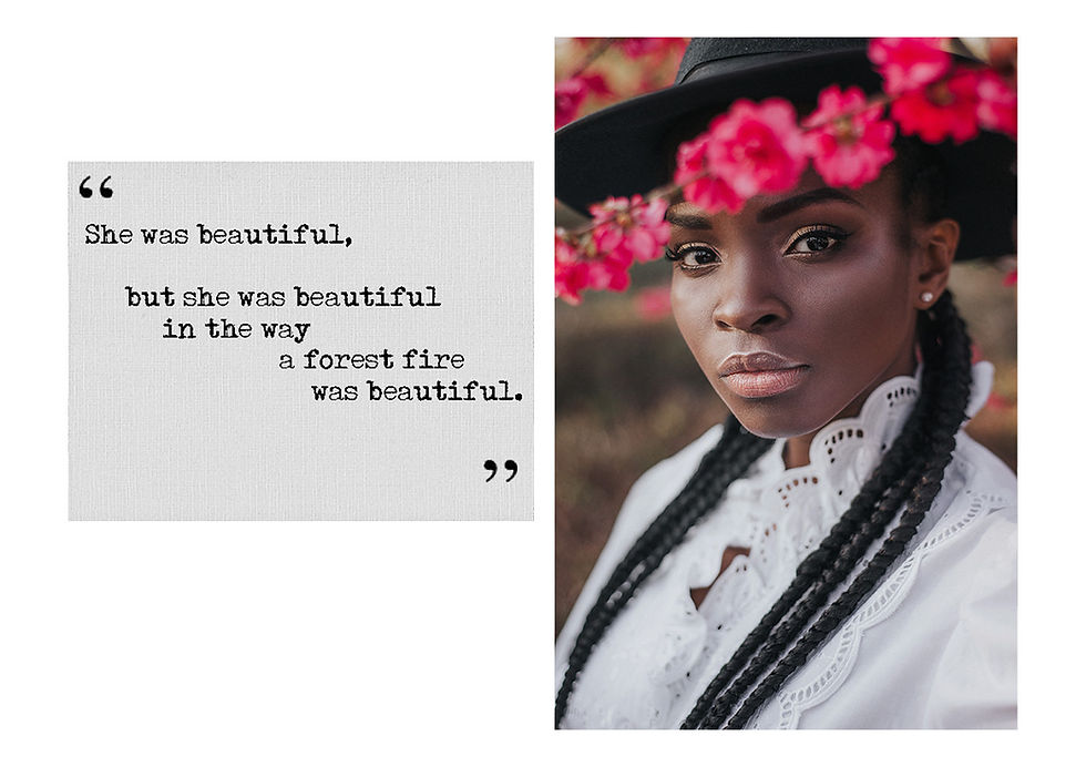 Beautiful Black Woman with Quote