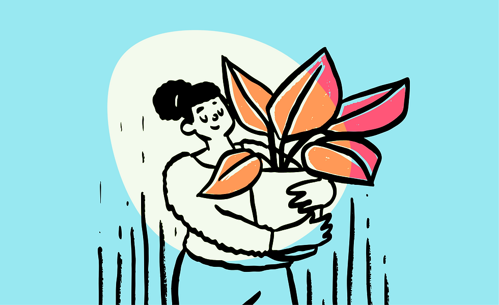 Woman Holding Flower Sketch