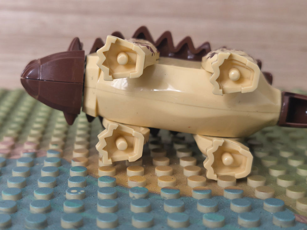 Thumbnail: Ankylosaurus - button block dinosaur figure