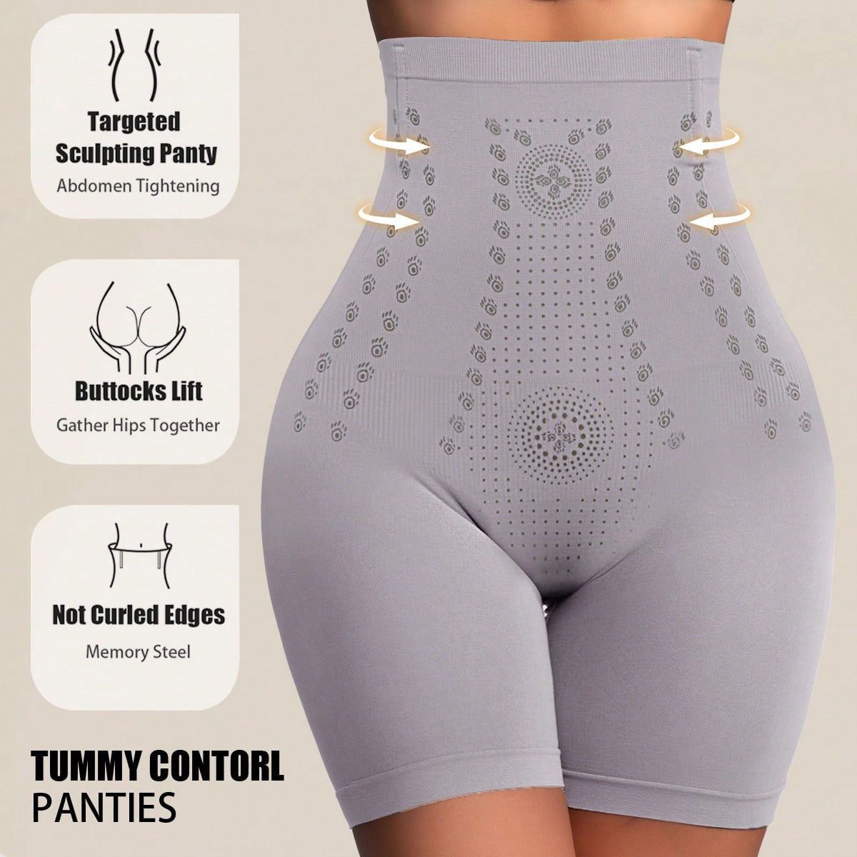 Modeladora de Cintura Alta com Controle Abdominal – Short Modelador Feminino