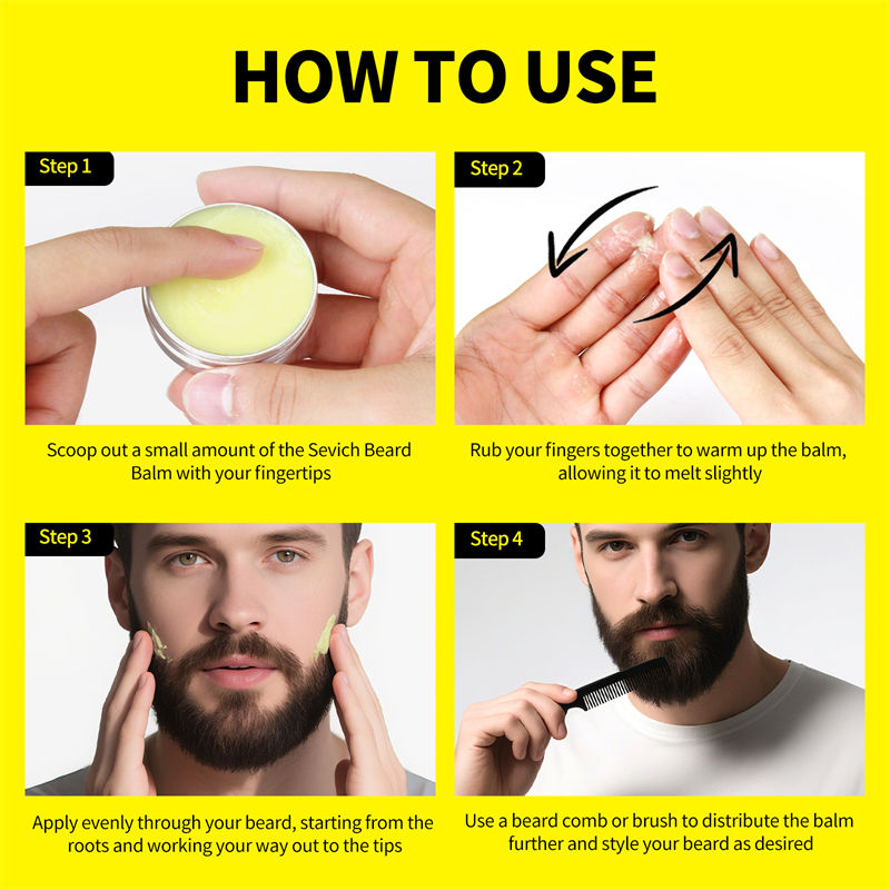 Miniatura: Creme Hidratante para Barba 30g – Bálsamo Modelador para Barba e Bigode