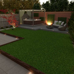 skica3d 3d design paving tiling garden