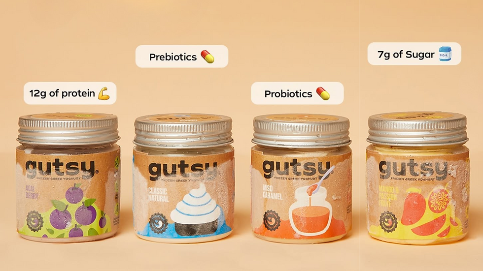 Gutsy Greek Frozen Yoghurt.