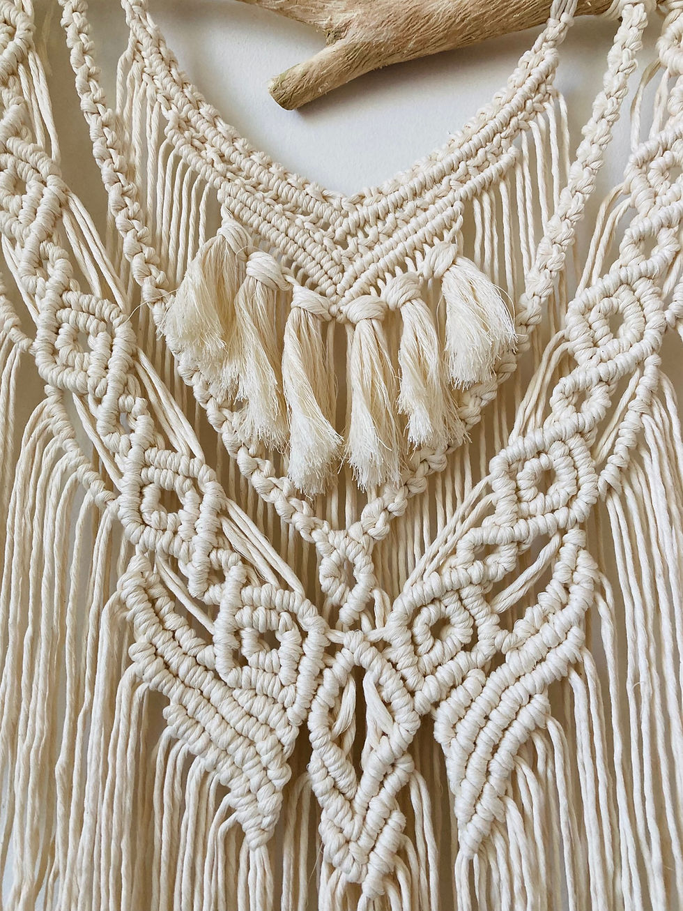 Thumbnail: 58x58cm Macrame wall hanging