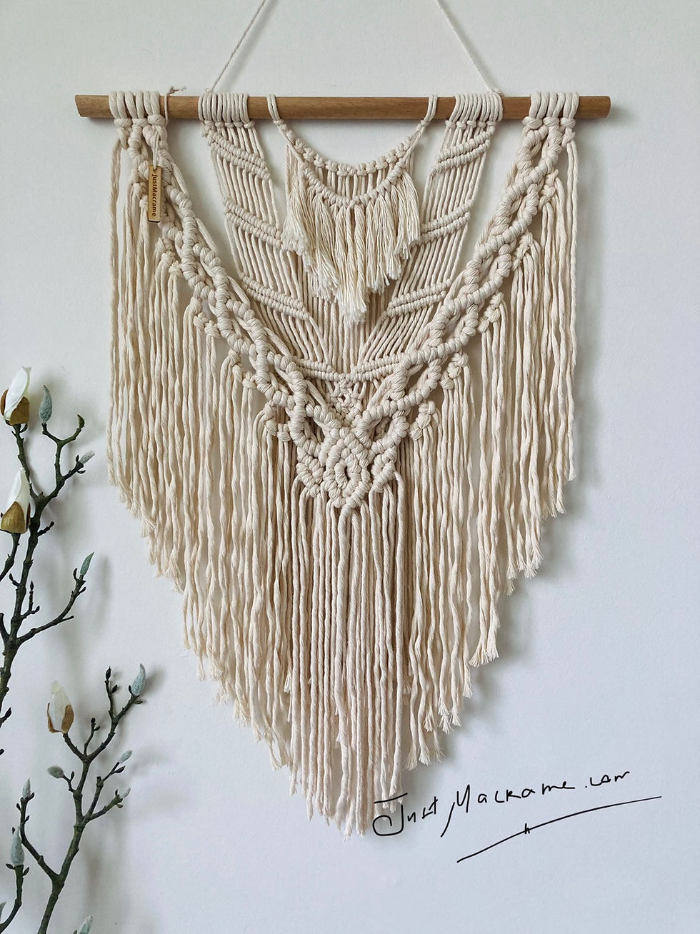 Thumbnail: 43x60cm macrame wall hanging