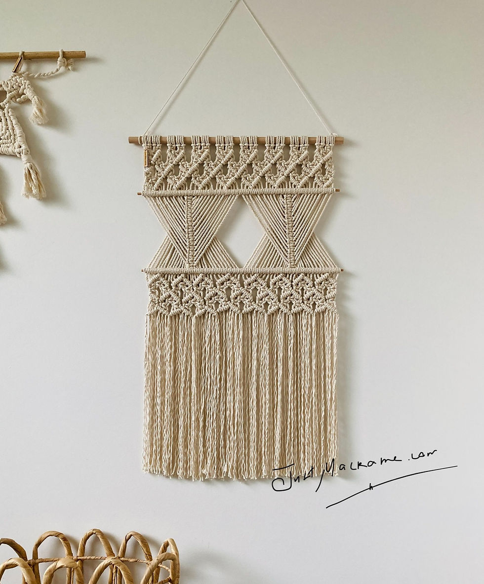 Customised sizes Geometric Macrame wall hanging