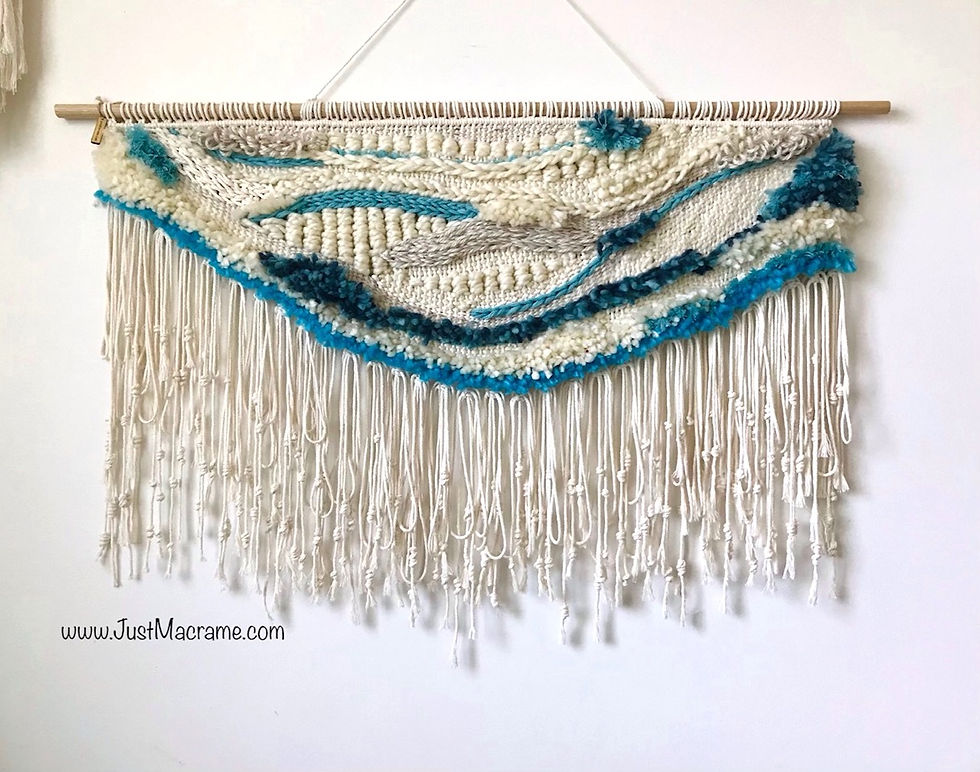 100 x 60cm Large Woven fibre art wall hanging