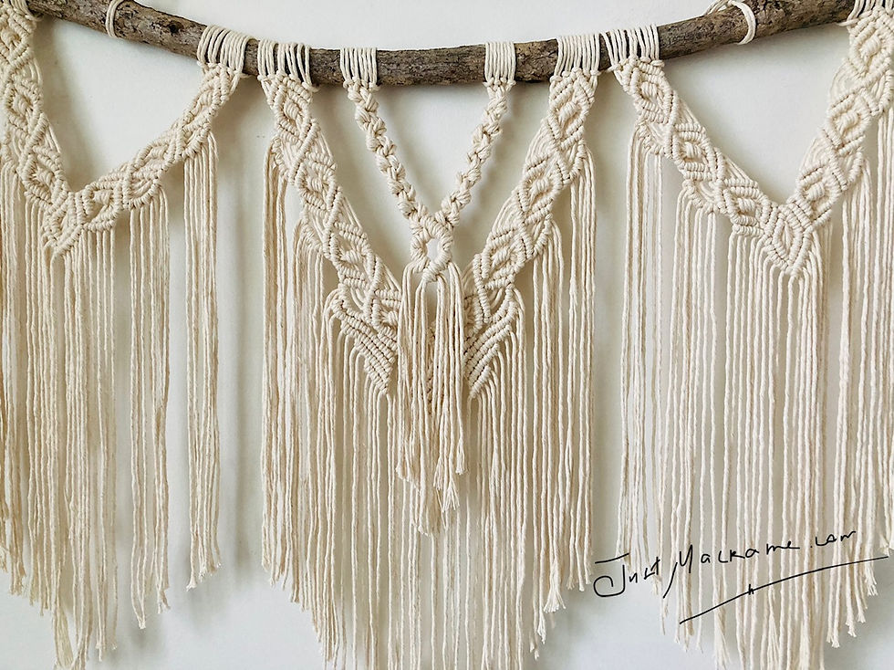 Miniatura: 90x65cm Large Macrame wall hanging