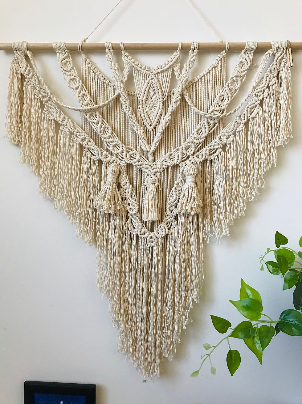 Thumbnail: 70 x 75 cm Macrame wall hanging
