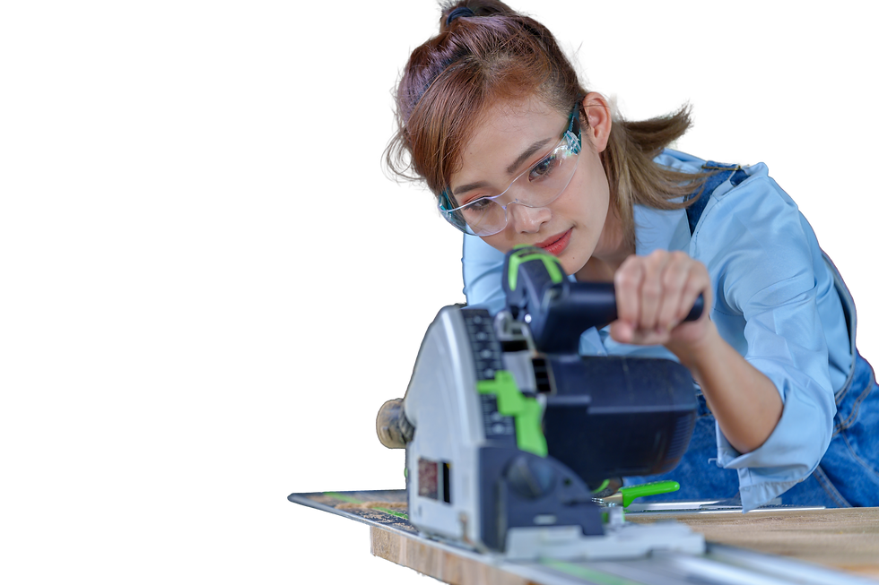 作業をする技能実習生