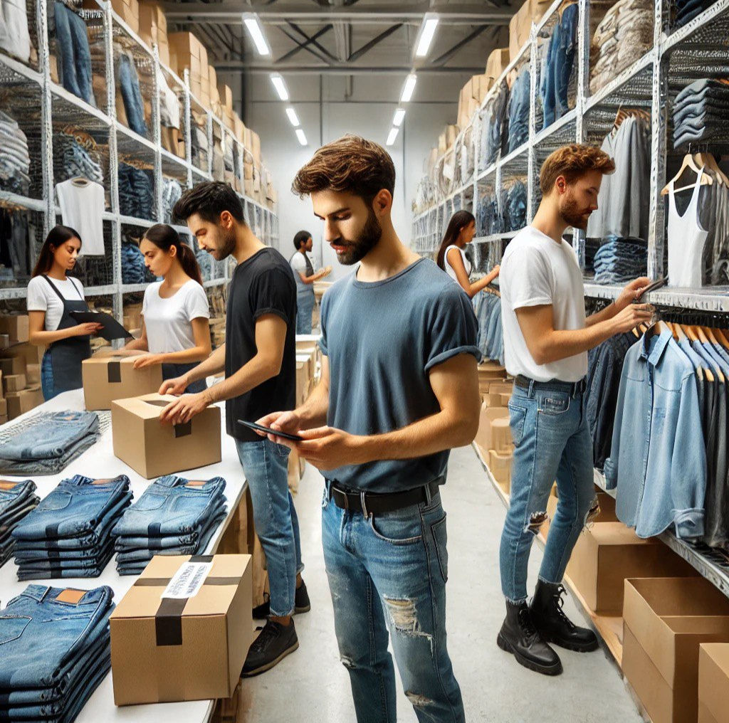 Пакування брендового одягу на складі в Познані