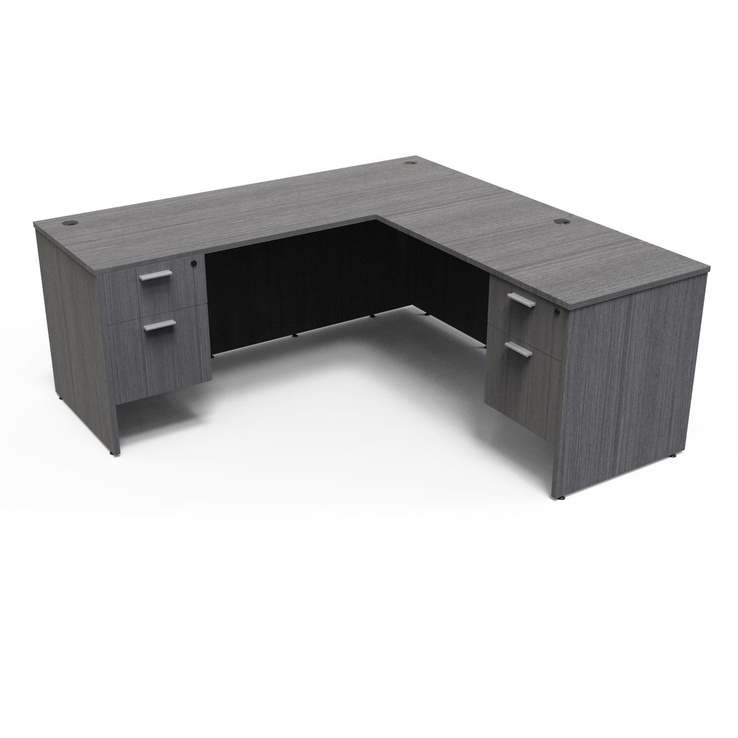 L Shape Desk Gray 66x72