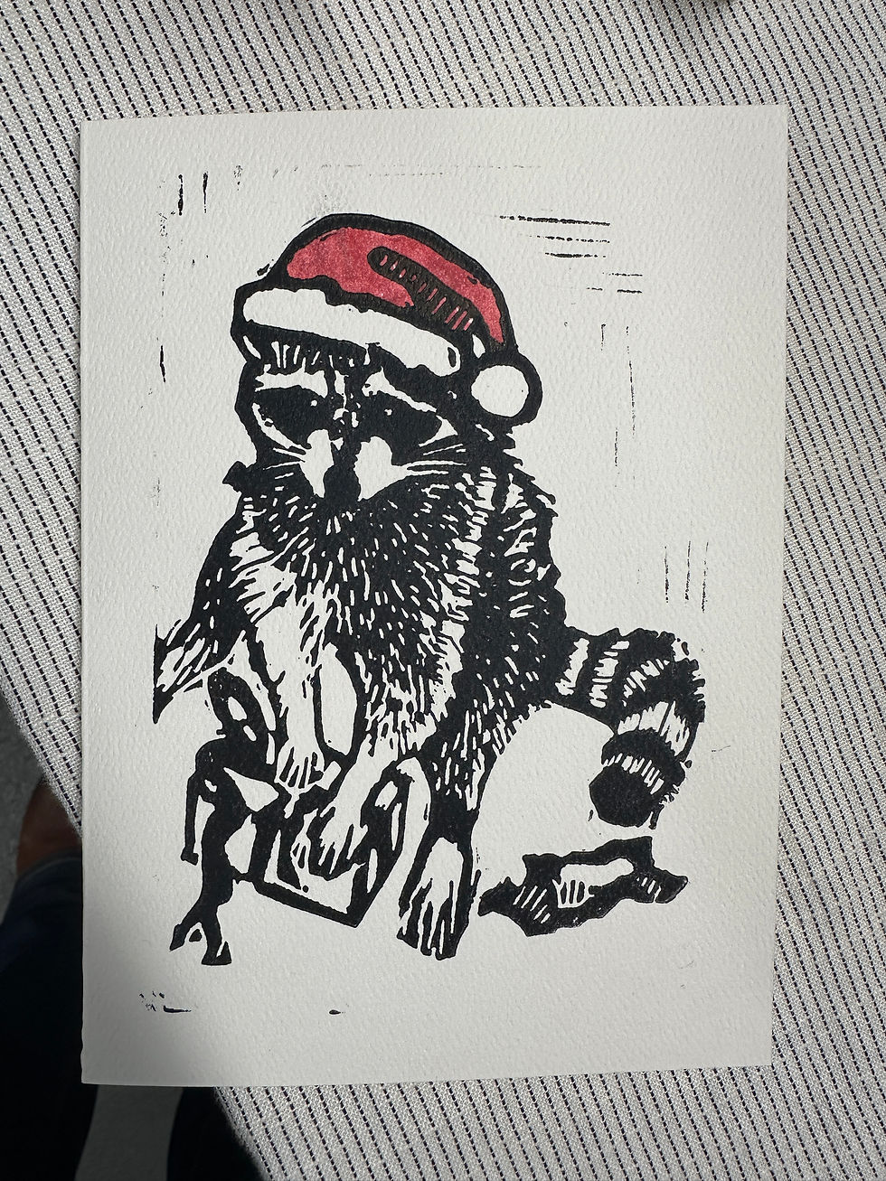 Trash Panda Holiday Card