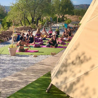 Teepee's and yoga